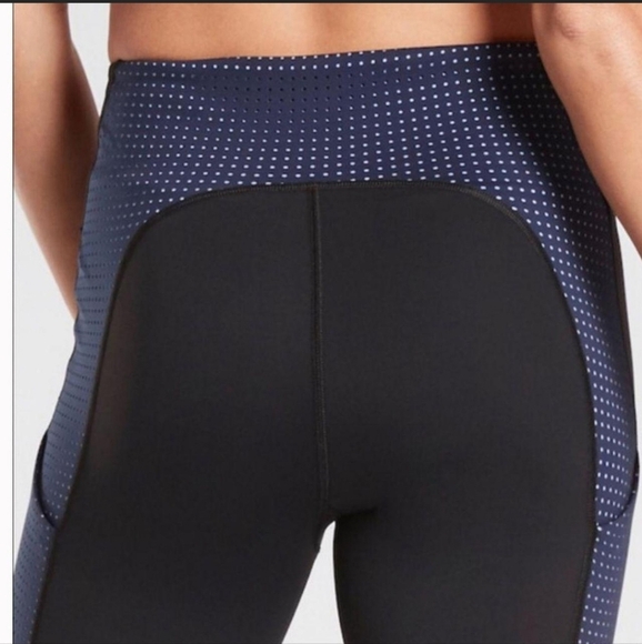 Athleta Stash Pocket Colorblock Ultimate 7/8 Tight Women's Leggings Size S - Picture 3 of 7